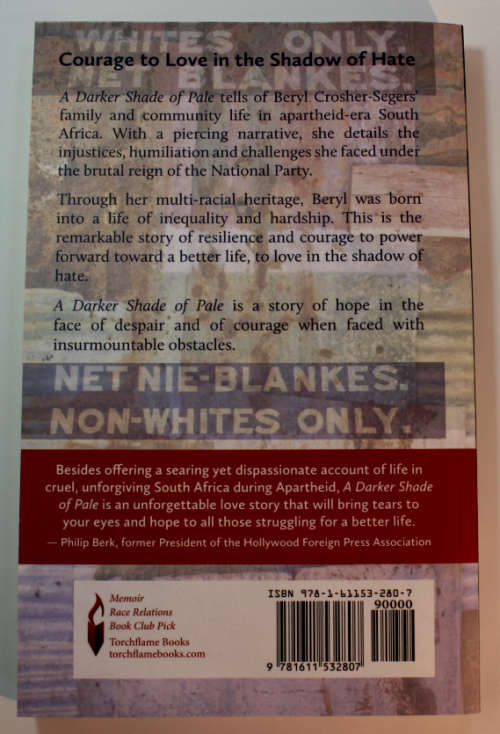 A Darker Side Of Pale by Beryl Crosher-Segers Softcover Book