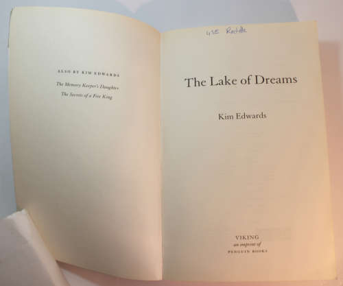 The Lake Of Dreams by Kim Edwards Softcover Book