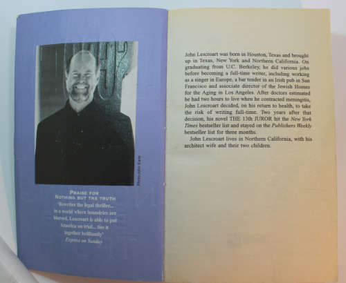Nothing But the Truth by John Lescroart Softcover Book