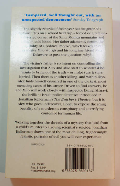 Survival Of The Fittest by Jonathan Kellerman Softcover Book