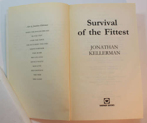 Survival Of The Fittest by Jonathan Kellerman Softcover Book