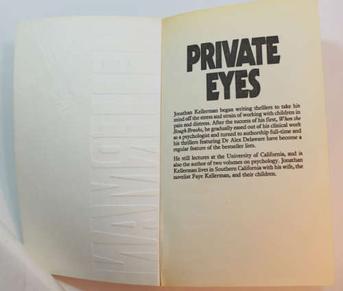Private Eyes by Jonathan Kellerman Softcover Book