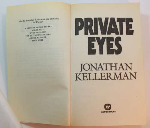 Private Eyes by Jonathan Kellerman Softcover Book