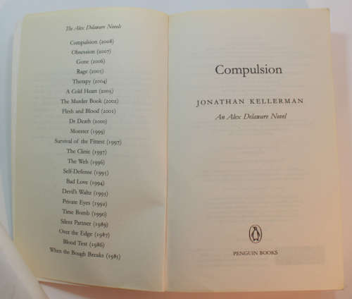 Compulsion by Jonathan Kellerman Softcover Book