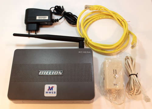 M-WEB Billion W40 DSL Wireless Router.