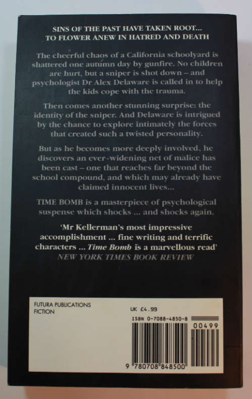 Time Bomb by Jonathan Kellerman Softcover Book