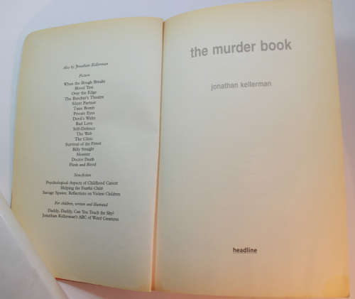 The Murder Book by Jonathan Kellerman Softcover Book