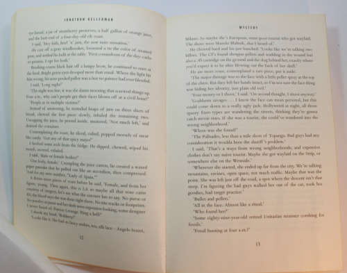 Mystery by Jonathan Kellerman Softcover Book