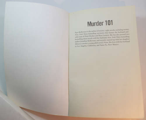 Murder 101 By Faye Kellerman Softcover Book