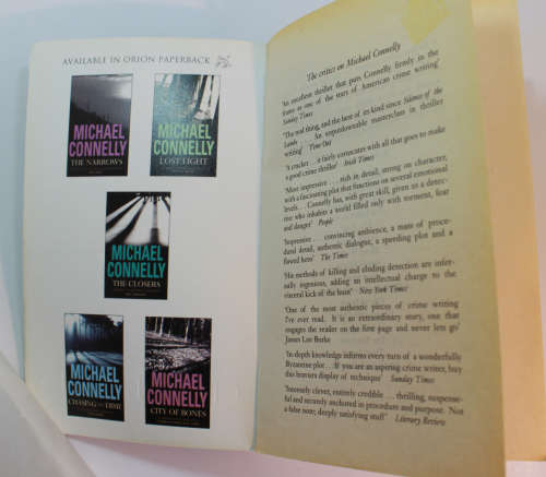 City of Bones by Michael Connelly Softcover Book