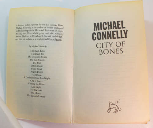 City of Bones by Michael Connelly Softcover Book