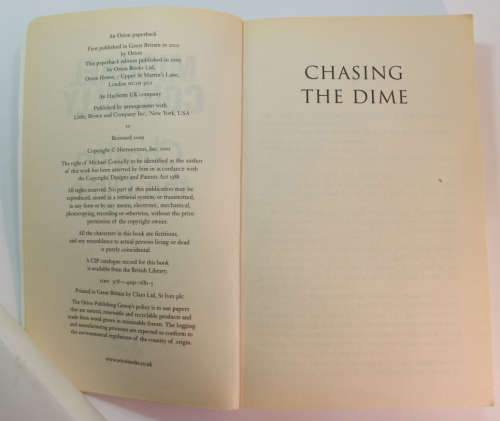 Chasing The Dime by Michael Connelly Softcover Book