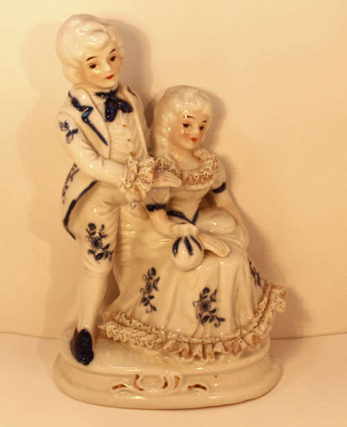 Classic Style Courting Couple Figurine