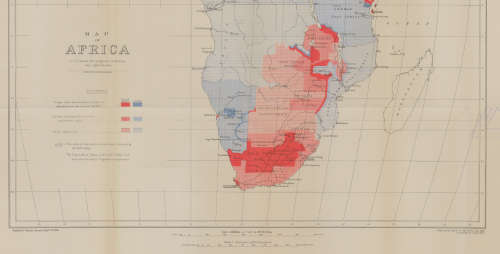 Vintage Surveys and Exploration Map of Africa 1909 1 x Map Digital Download