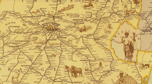 Vintage Map of South Africa 1946 1 x Map Digital Download