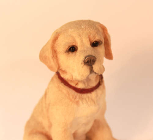 Country Artists Golden Labrador `Puppy Sitting` Figurine #90782