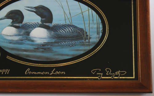 Pabst Blue Ribbon Bar Mirror Common Loon 1991 Collectors Edition