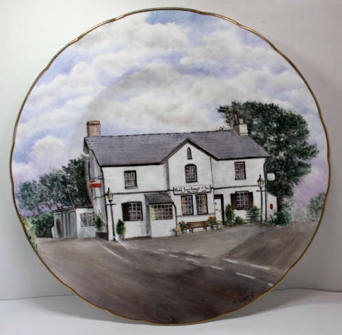 Studio DRB `The Who`d Have Thought It Inn` St Dominic, Cornwall, Decorative Wall Plate Hand Painted