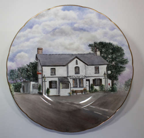 Studio DRB `The Who`d Have Thought It Inn` St Dominic, Cornwall, Decorative Wall Plate Hand Painted
