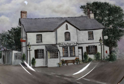 Studio DRB `The Who`d Have Thought It Inn` St Dominic, Cornwall, Decorative Wall Plate Hand Painted
