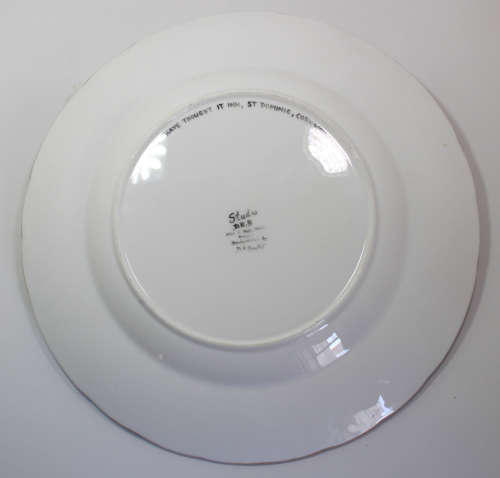 Studio DRB `The Who`d Have Thought It Inn` St Dominic, Cornwall, Decorative Wall Plate Hand Painted