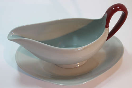 Wedgwood Gravy Boat and Saucer `Windsor Grey`