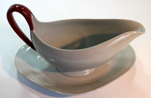 Wedgwood Gravy Boat and Saucer `Windsor Grey`