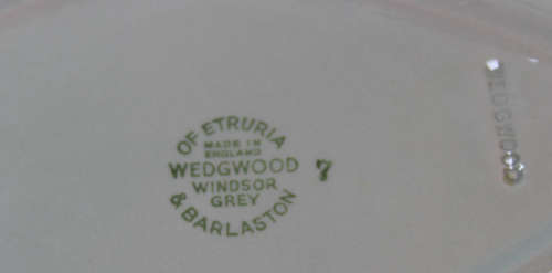 Wedgwood Gravy Boat and Saucer `Windsor Grey`