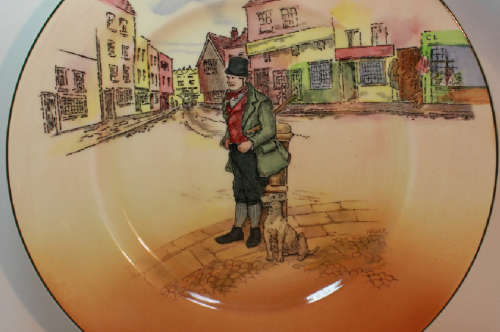 Vintage Royal Doulton Dickens Ware Bill Sykes D6327 by Noke Plate