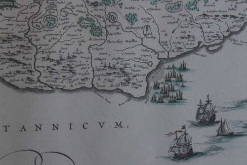 Sussex by Johan Blaeu Atlas Novus 1648 Framed Reproduction