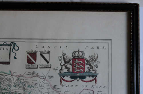 Sussex by Johan Blaeu Atlas Novus 1648 Framed Reproduction
