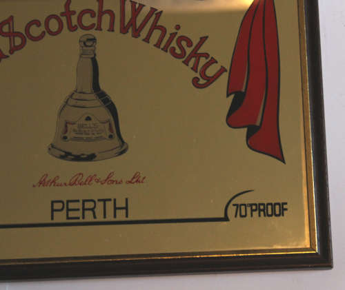 Bell`s Old Scotch Whisky Small Bar Mirror