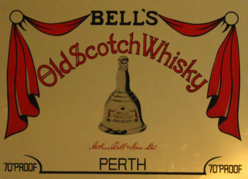 Bell`s Old Scotch Whisky Small Bar Mirror