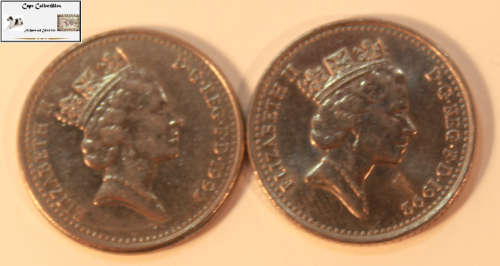 United Kingdom 10 Pence 1992 x 2 (Two Coins) Circulated