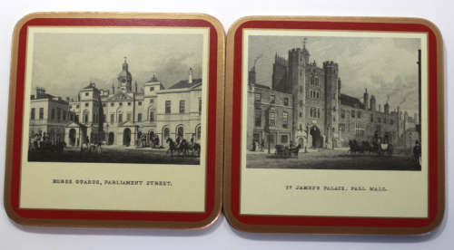 Vintage Pimpernel British Heritage Pack of Six Coasters #224 London Red