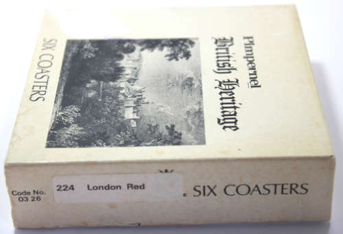 Vintage Pimpernel British Heritage Pack of Six Coasters #224 London Red