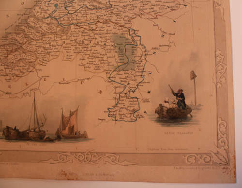 Antique Map of Holland by John Tallis 1851
