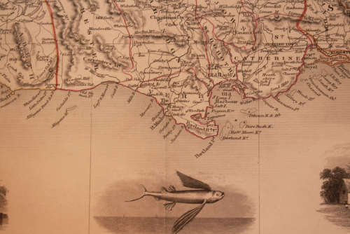 Antique Map of Jamaica by John Tallis 1851