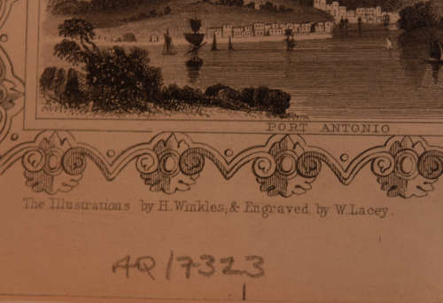 Antique Map of Jamaica by John Tallis 1851