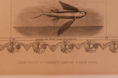 Antique Map of Jamaica by John Tallis 1851
