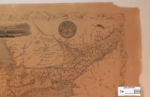 Antique Map of West Canada by John Tallis 1851