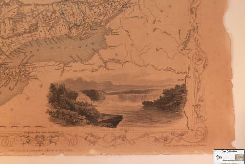 Antique Map of West Canada by John Tallis 1851
