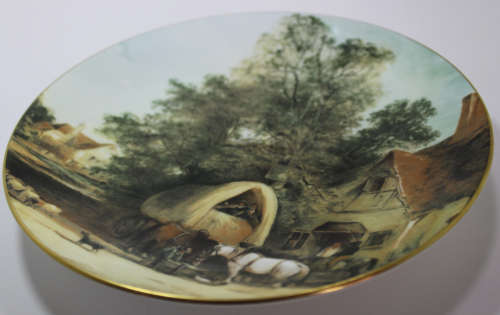 Halfway House, A Plate by Coalport, Painted by William Shayer