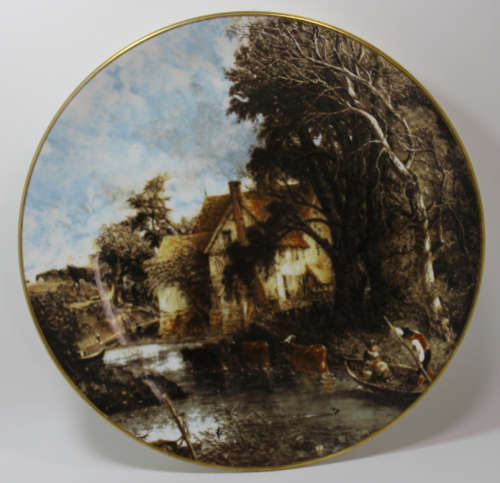 Valley Farm, A Decorative Wall Plate by Coalport, Painted by John Constable