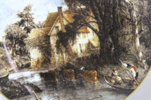 Valley Farm, A Decorative Wall Plate by Coalport, Painted by John Constable