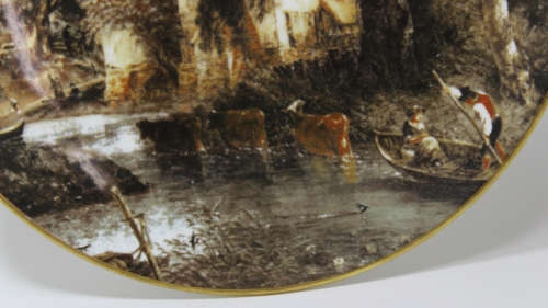 Valley Farm, A Decorative Wall Plate by Coalport, Painted by John Constable
