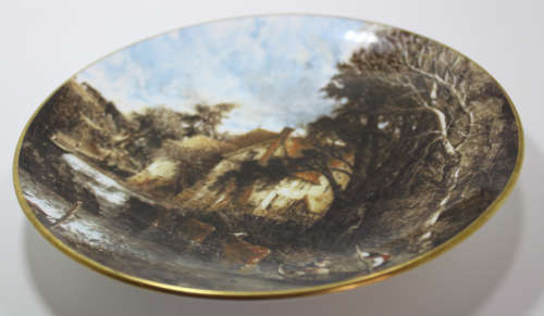 Valley Farm, A Decorative Wall Plate by Coalport, Painted by John Constable