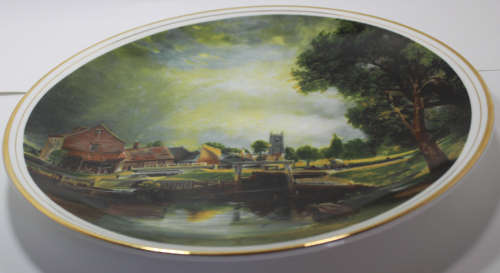 `Dedham Mill` by John Constable, A Fenton China Company Decorative Wall Plate