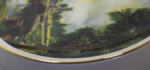 `Dedham Mill` by John Constable, A Fenton China Company Decorative Wall Plate