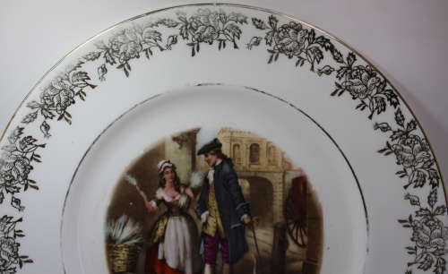 Vintage `Who`ll Buy My Lavender` Cries Of London Gilded Decorative Wall Plate By Royal Doulton